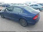 2008 Honda Civic Lx Blue vin: 1HGFA16508L095767