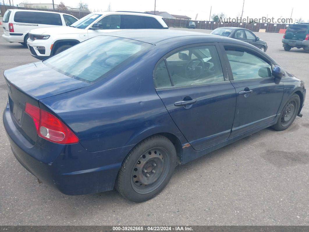 2008 Honda Civic Lx Blue vin: 1HGFA16508L095767