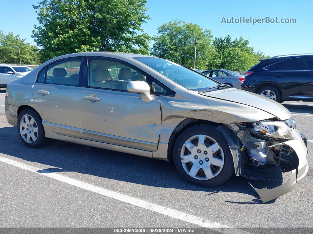 2008 Honda Civic Lx Бежевый vin: 1HGFA16508L104838