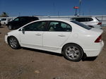 2008 Honda Civic Lx White vin: 1HGFA16508L105925