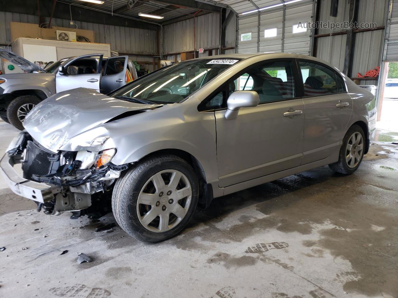 2008 Honda Civic Lx Silver vin: 1HGFA16508L108243