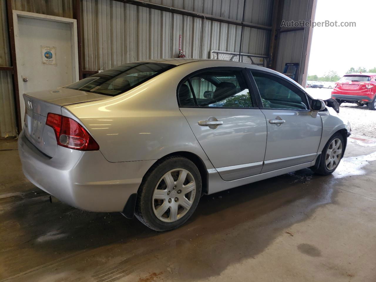 2008 Honda Civic Lx Silver vin: 1HGFA16508L108243