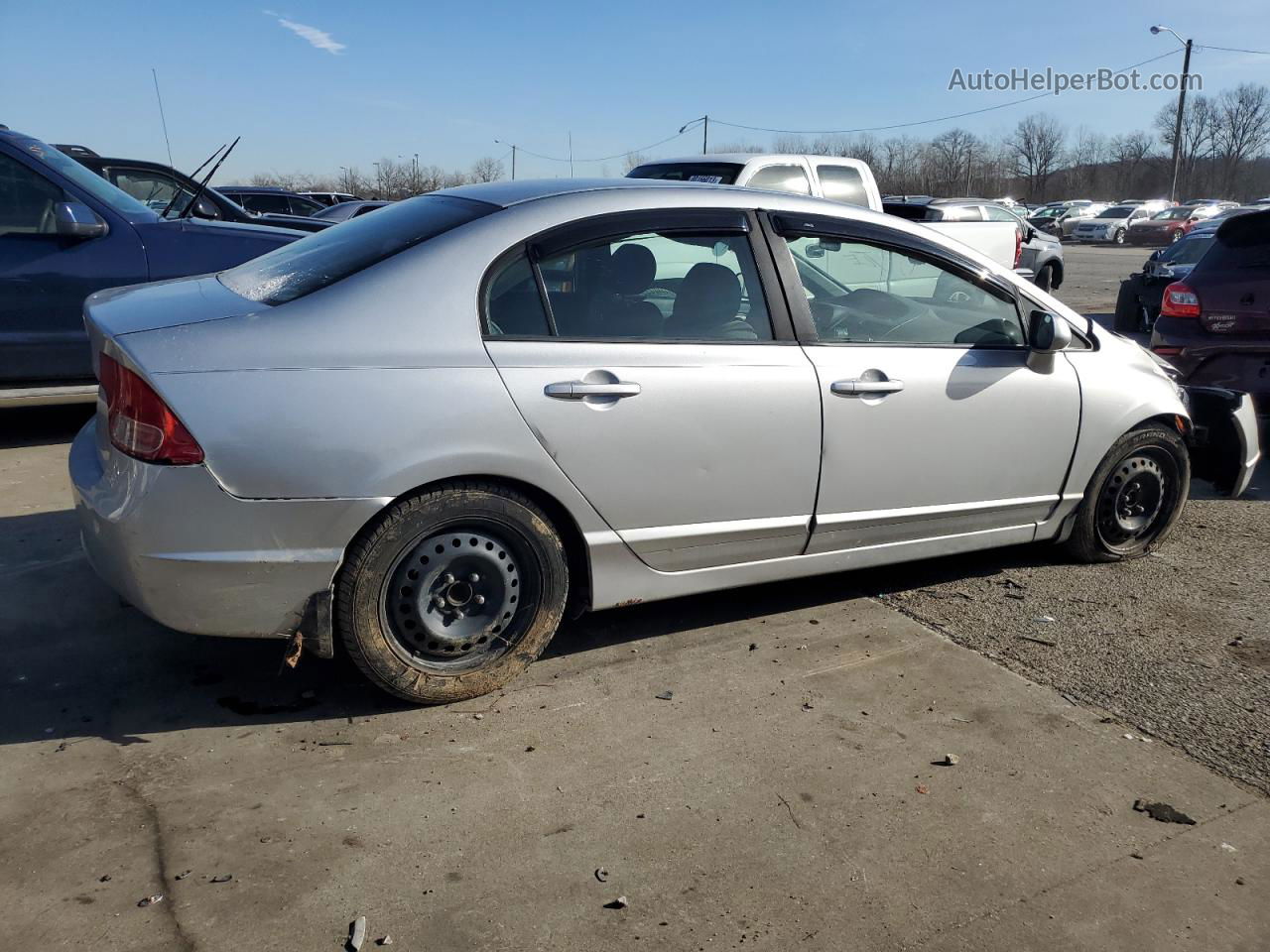 2008 Honda Civic Lx Silver vin: 1HGFA16508L110963