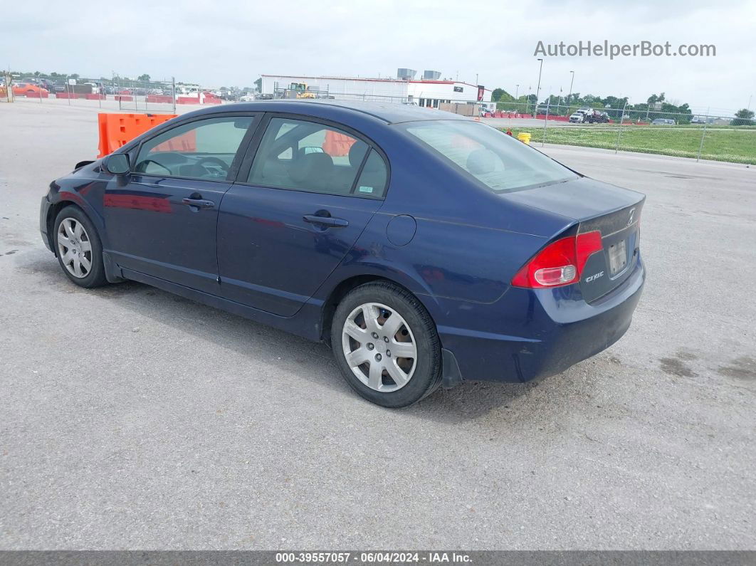 2008 Honda Civic Lx Синий vin: 1HGFA16508L113491