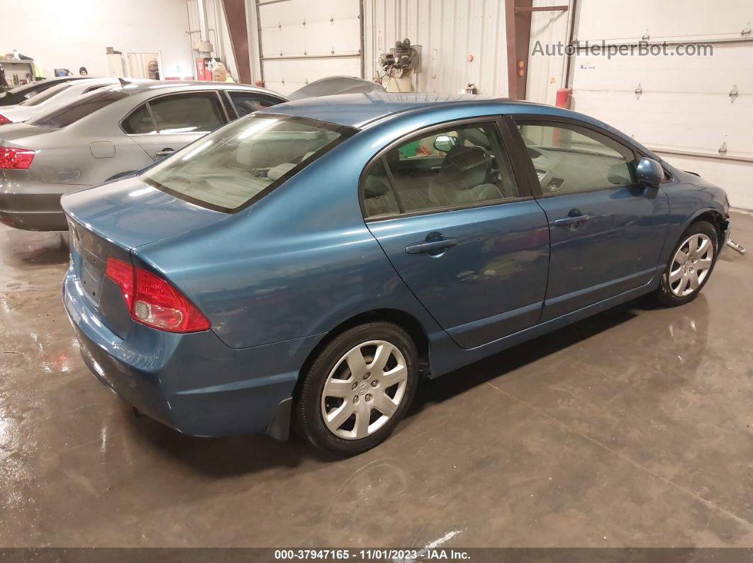 2008 Honda Civic Lx Blue vin: 1HGFA16508L116181