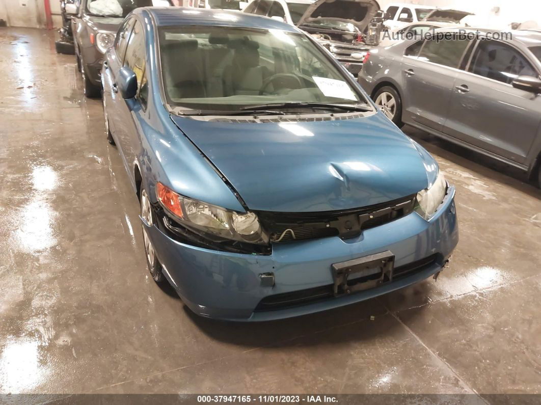 2008 Honda Civic Lx Blue vin: 1HGFA16508L116181