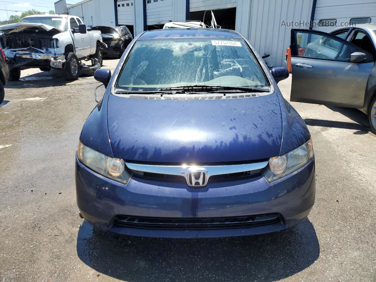 2008 Honda Civic Lx Blue vin: 1HGFA16518L036209