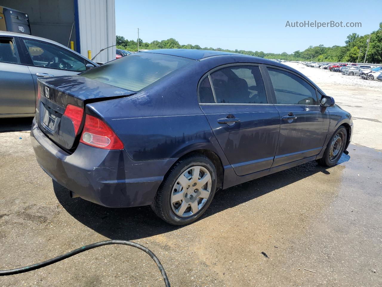 2008 Honda Civic Lx Blue vin: 1HGFA16518L036209