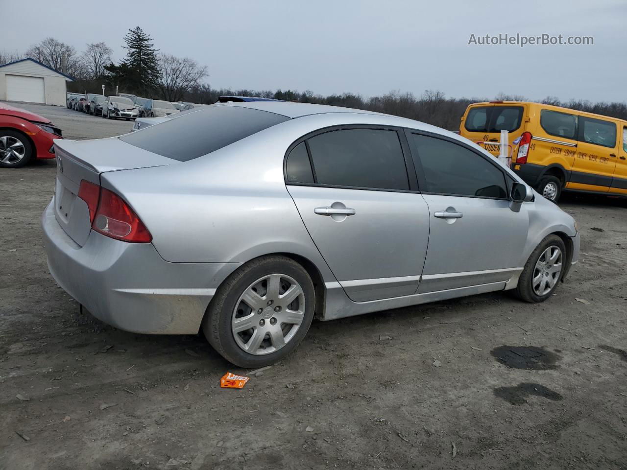 2006 Honda Civic Lx Серебряный vin: 1HGFA16526L143797