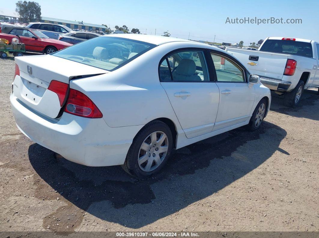 2008 Honda Civic Lx White vin: 1HGFA16528L005101