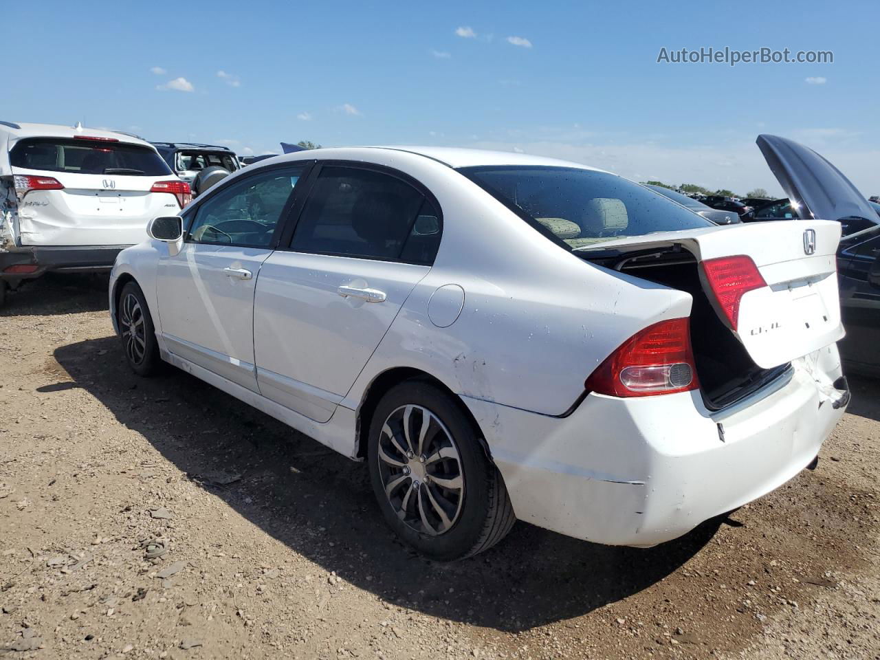 2008 Honda Civic Lx White vin: 1HGFA16528L005115