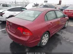 2008 Honda Civic Lx Burgundy vin: 1HGFA16528L012307