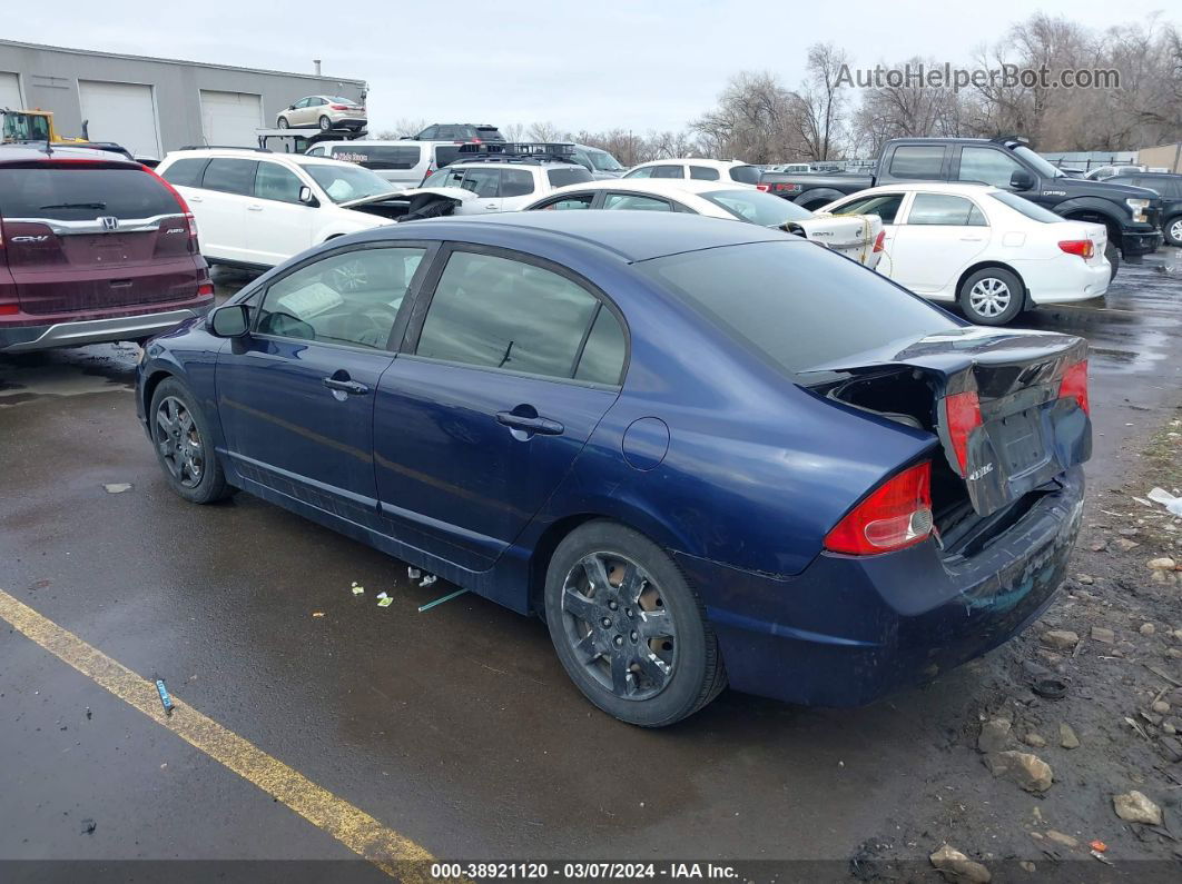 2008 Honda Civic Lx Синий vin: 1HGFA16528L019872