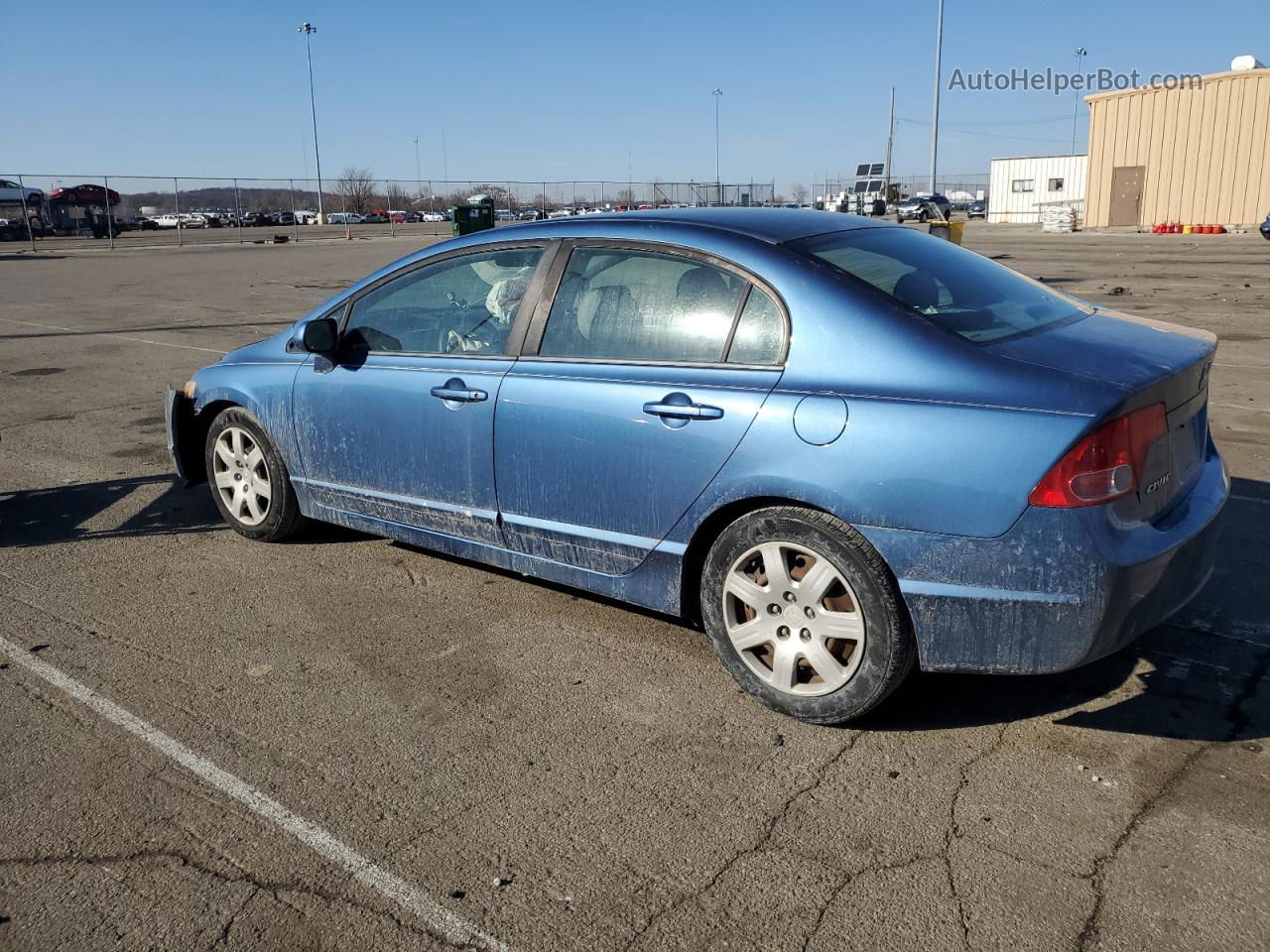 2008 Honda Civic Lx Синий vin: 1HGFA16528L033352