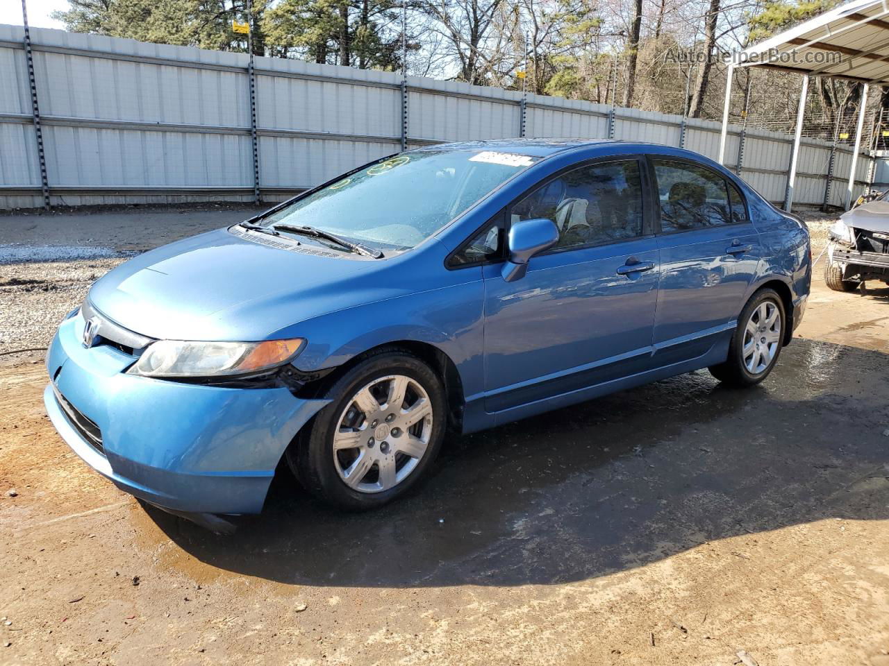 2008 Honda Civic Lx Синий vin: 1HGFA16528L046280