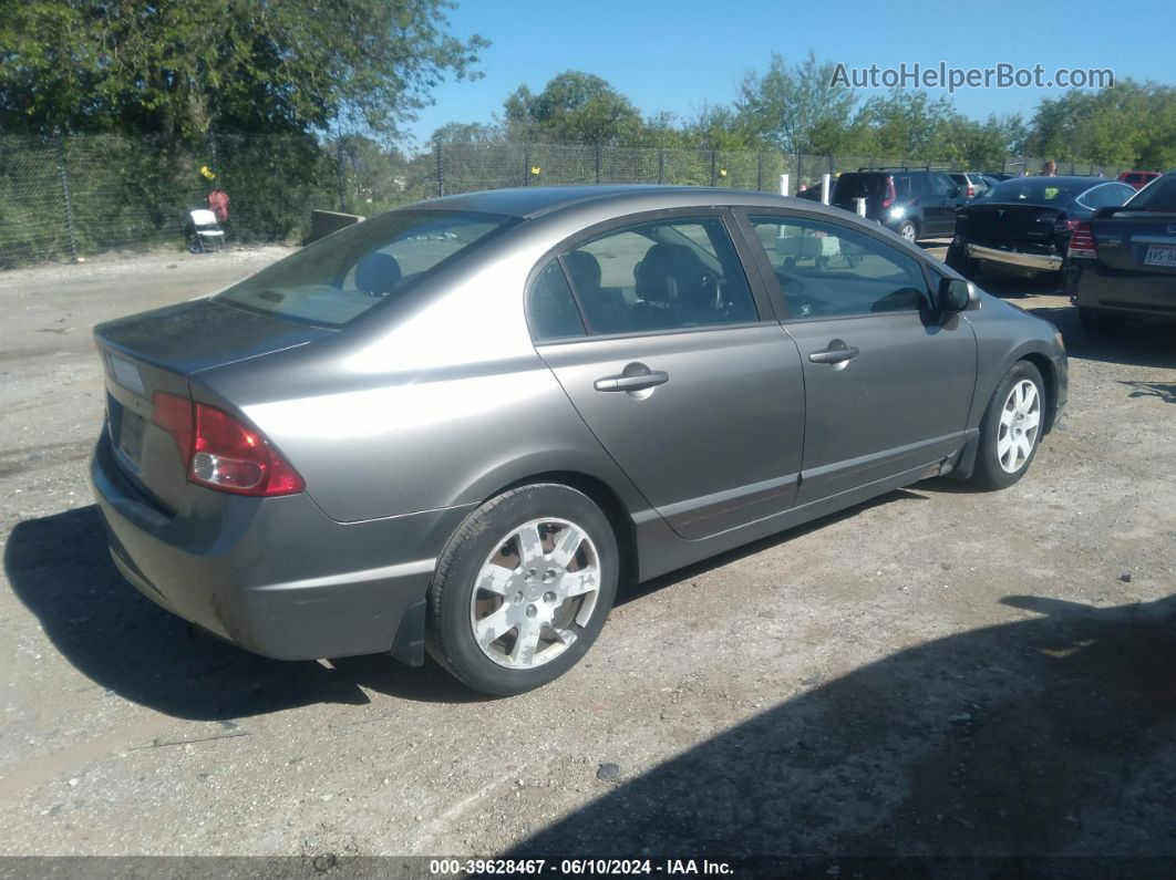 2008 Honda Civic Lx Gray vin: 1HGFA16528L078226