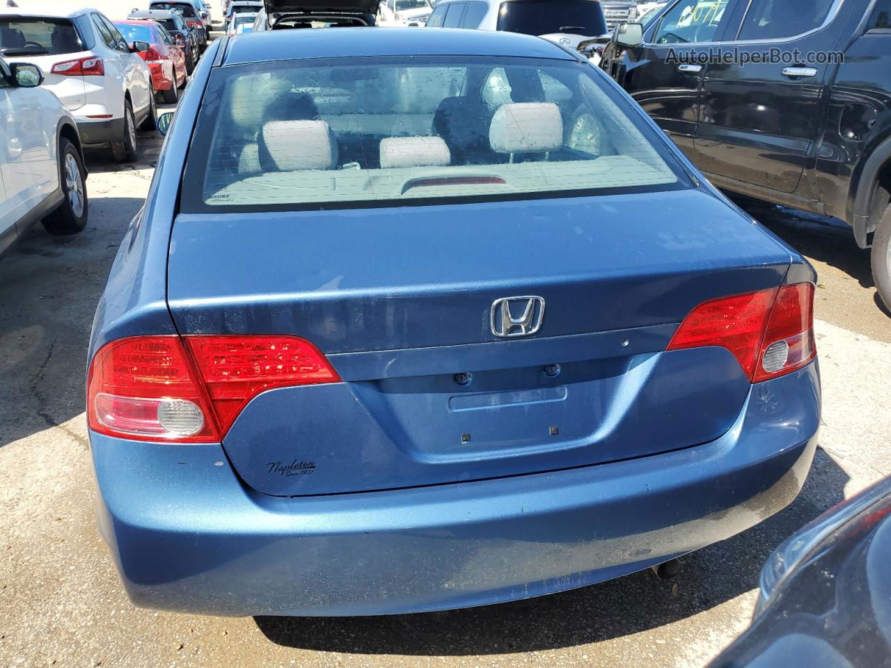 2008 Honda Civic Lx Blue vin: 1HGFA16528L078985