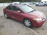 2008 Honda Civic Lx Burgundy vin: 1HGFA16528L095950