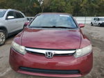 2008 Honda Civic Lx Burgundy vin: 1HGFA16528L095950