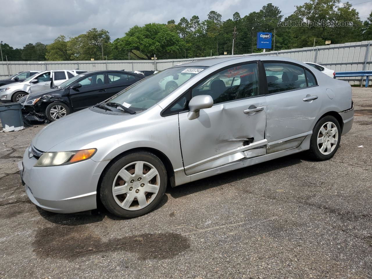 2008 Honda Civic Lx Silver vin: 1HGFA16538L009027