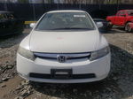 2008 Honda Civic Lx White vin: 1HGFA16538L014938