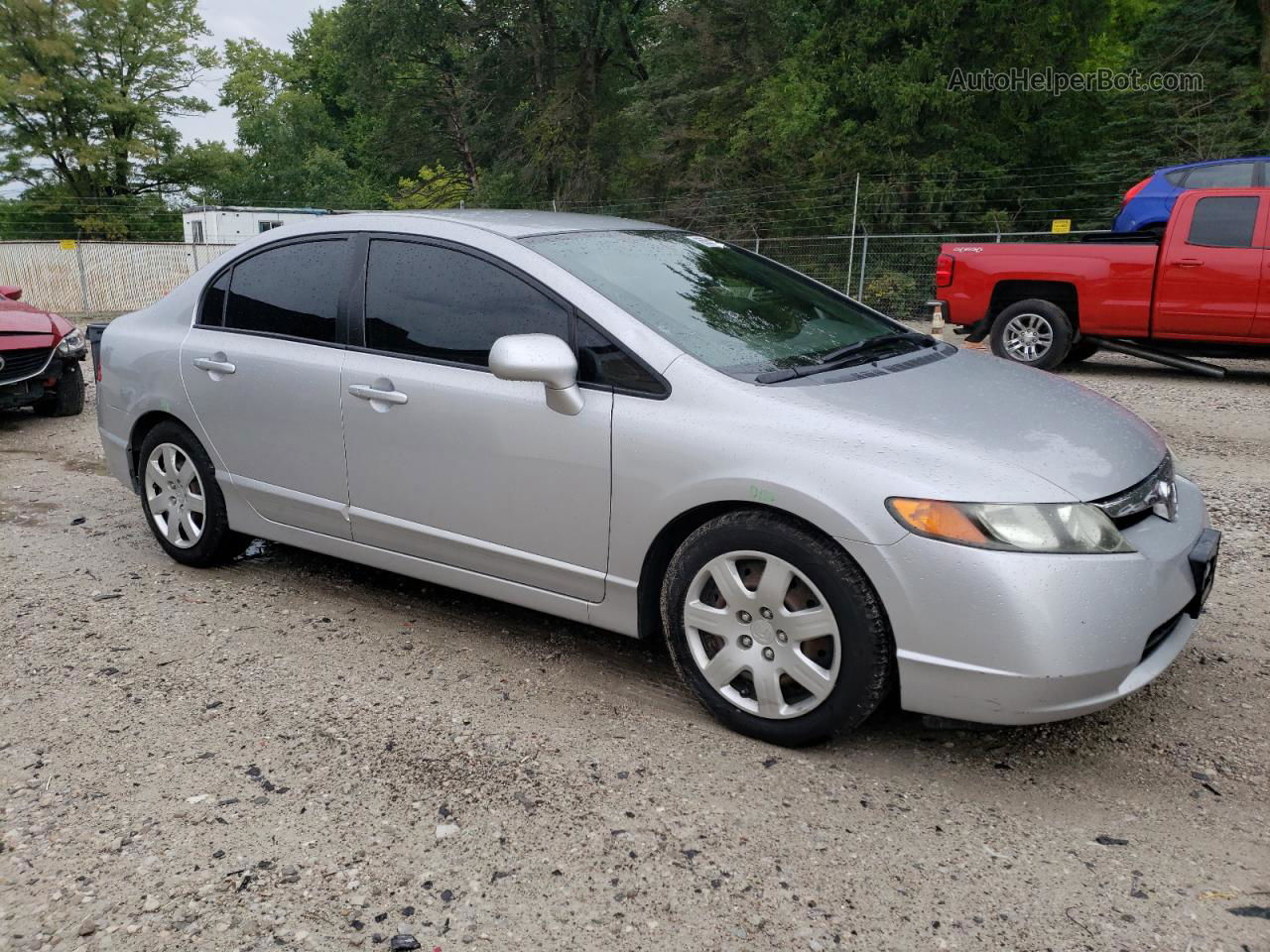 2008 Honda Civic Lx Silver vin: 1HGFA16538L036325