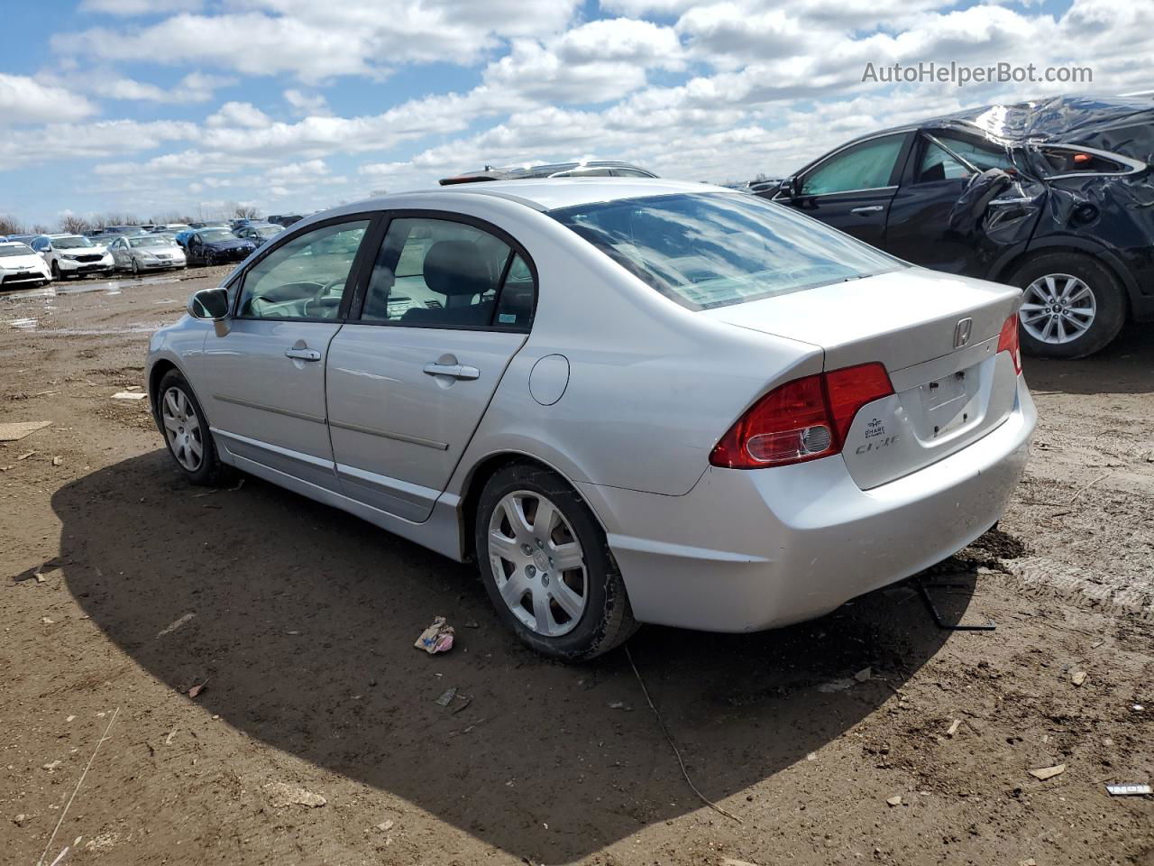 2008 Honda Civic Lx Серебряный vin: 1HGFA16538L054341