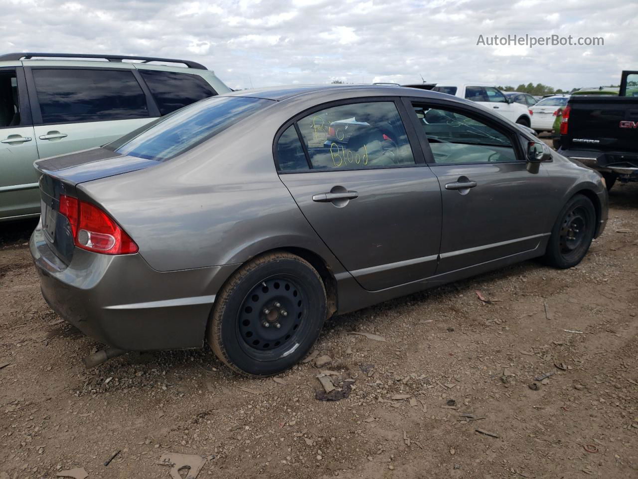 2008 Honda Civic Lx Gray vin: 1HGFA16538L062472