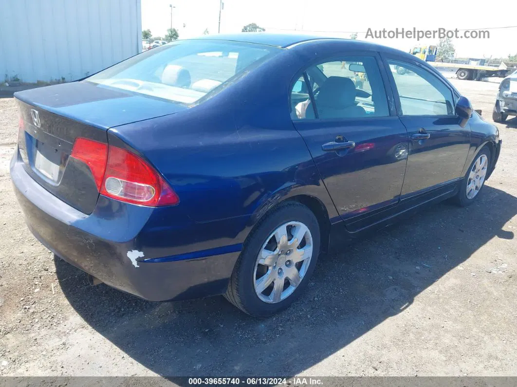 2008 Honda Civic Lx Dark Blue vin: 1HGFA16538L084326