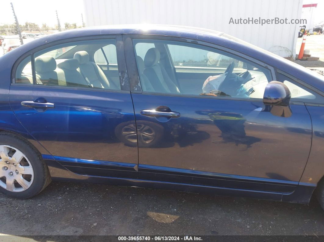 2008 Honda Civic Lx Dark Blue vin: 1HGFA16538L084326