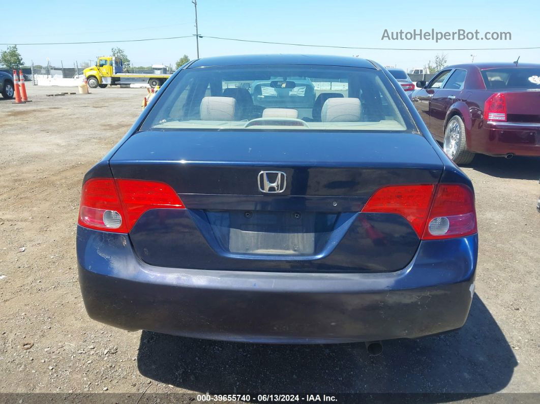 2008 Honda Civic Lx Dark Blue vin: 1HGFA16538L084326