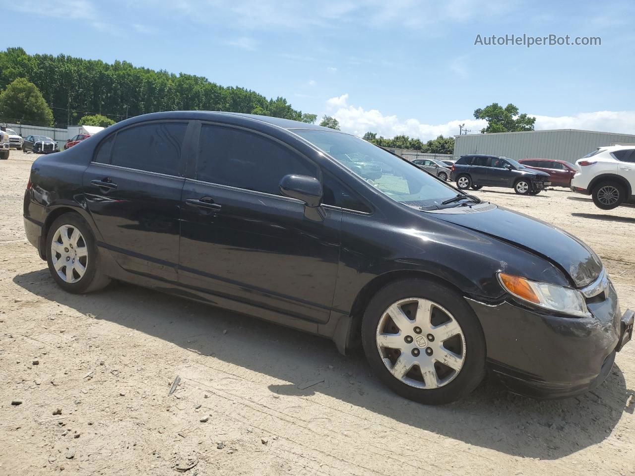 2008 Honda Civic Lx Черный vin: 1HGFA16538L087517