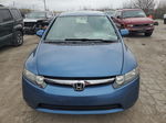 2008 Honda Civic Lx Blue vin: 1HGFA16538L089171