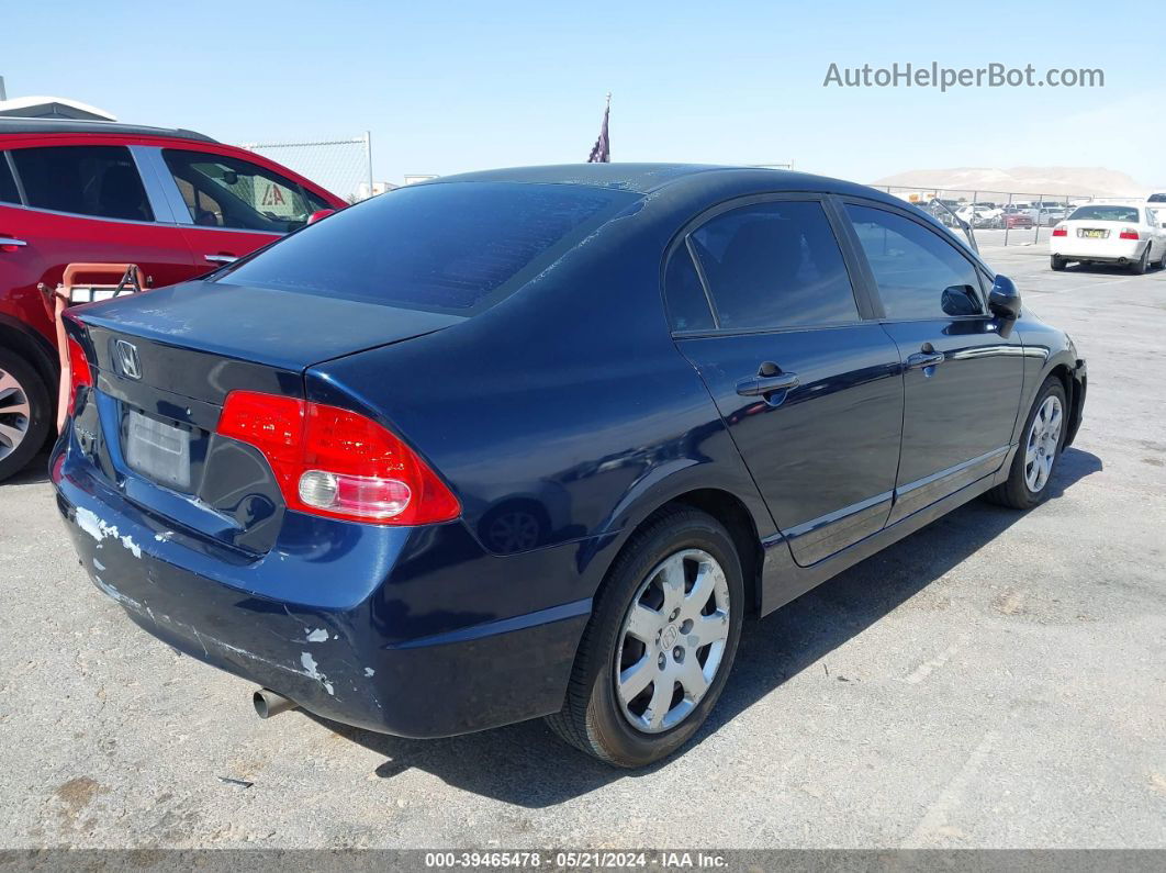 2008 Honda Civic Lx Blue vin: 1HGFA16538L101108