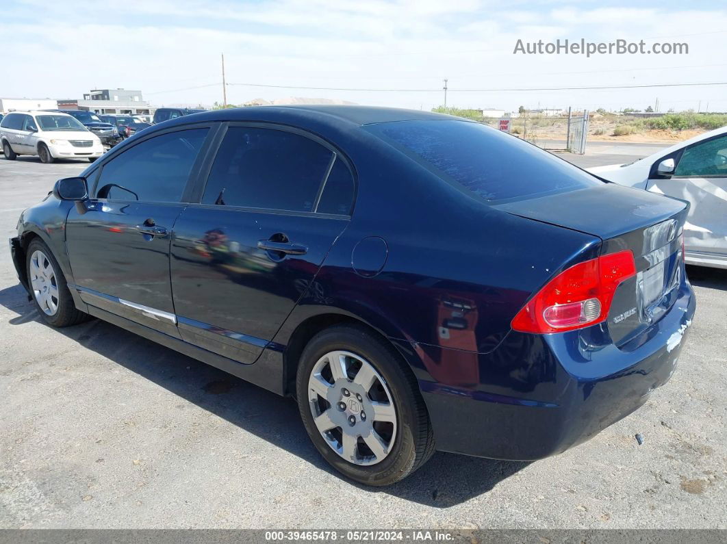 2008 Honda Civic Lx Blue vin: 1HGFA16538L101108