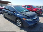 2008 Honda Civic Lx Blue vin: 1HGFA16538L101108