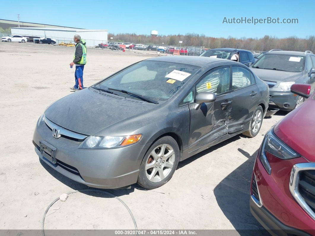 2008 Honda Civic Lx Gray vin: 1HGFA16548L003205