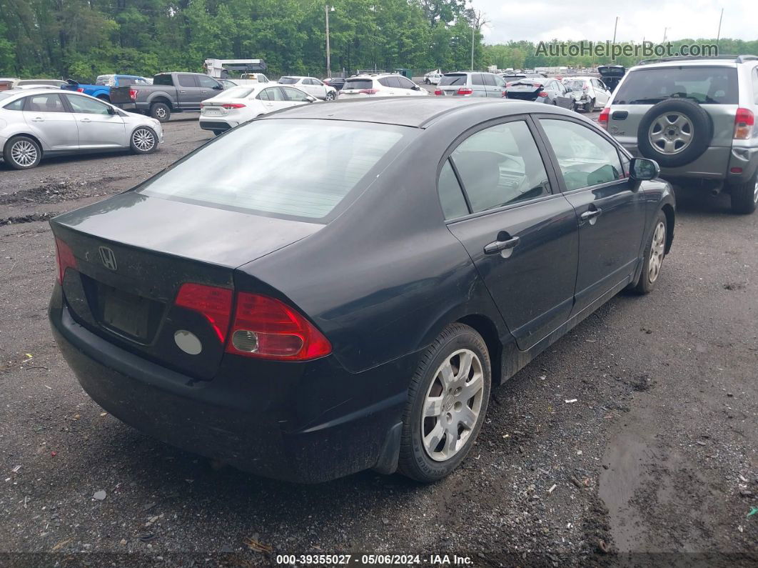 2008 Honda Civic Lx Black vin: 1HGFA16548L075120