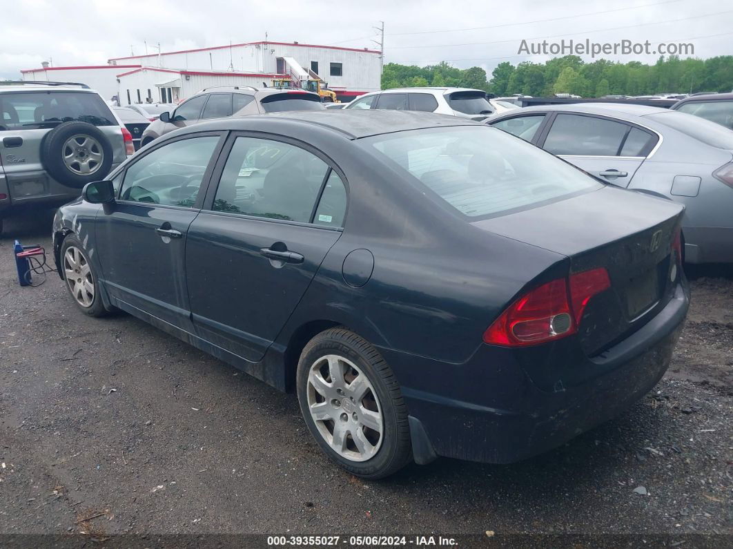 2008 Honda Civic Lx Black vin: 1HGFA16548L075120