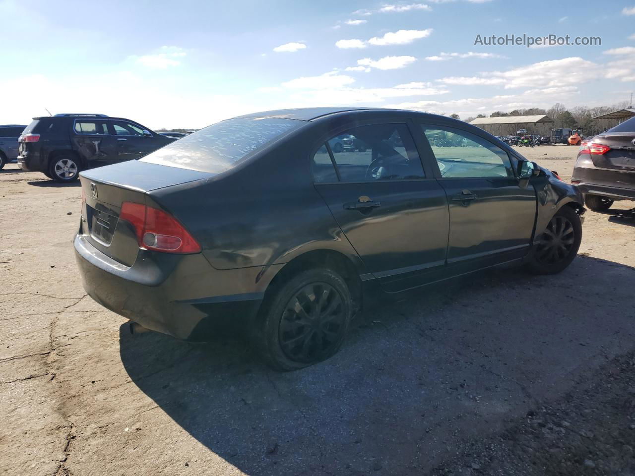 2008 Honda Civic Lx Black vin: 1HGFA16548L075571