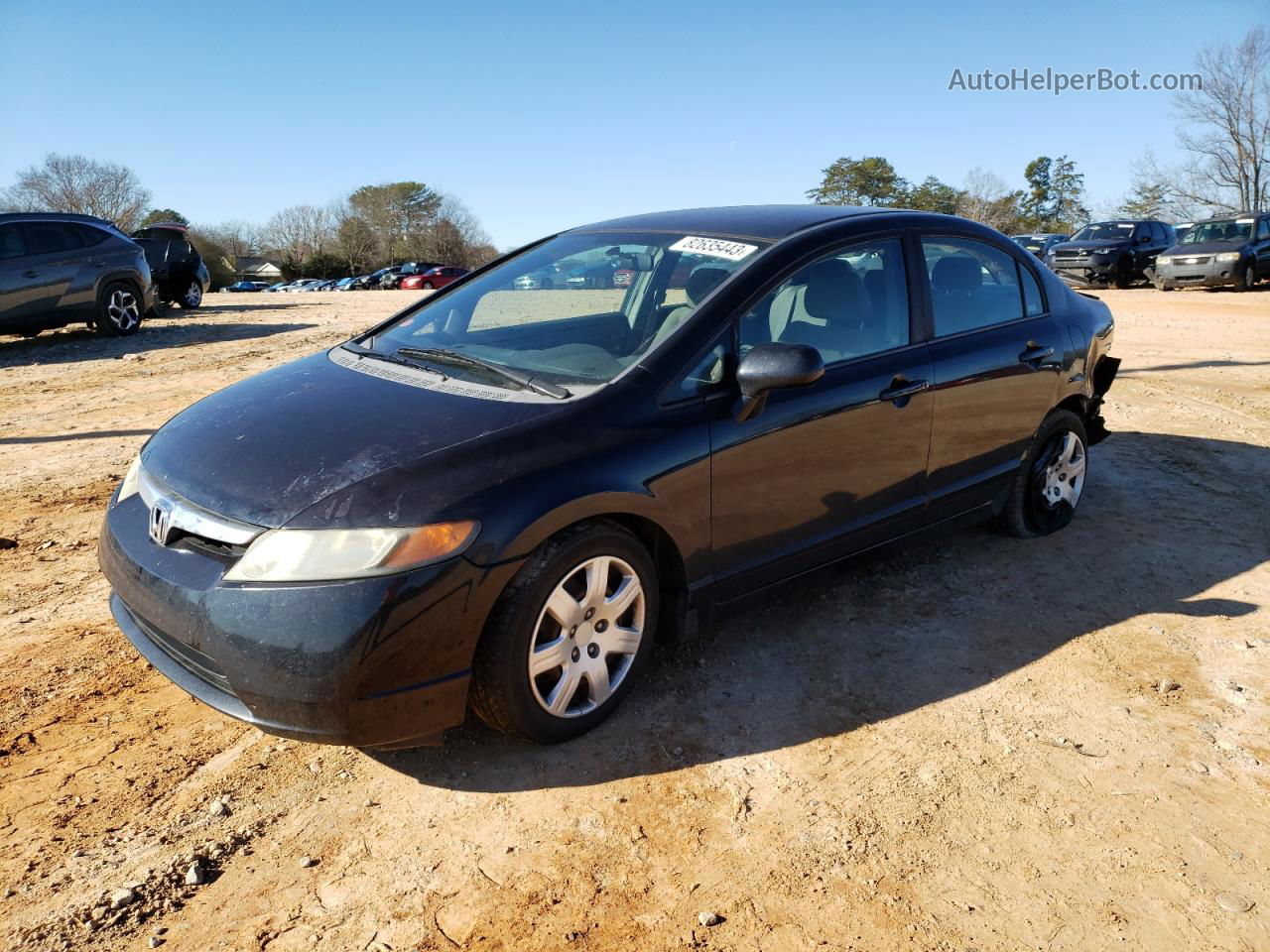 2008 Honda Civic Lx Charcoal vin: 1HGFA16548L077160