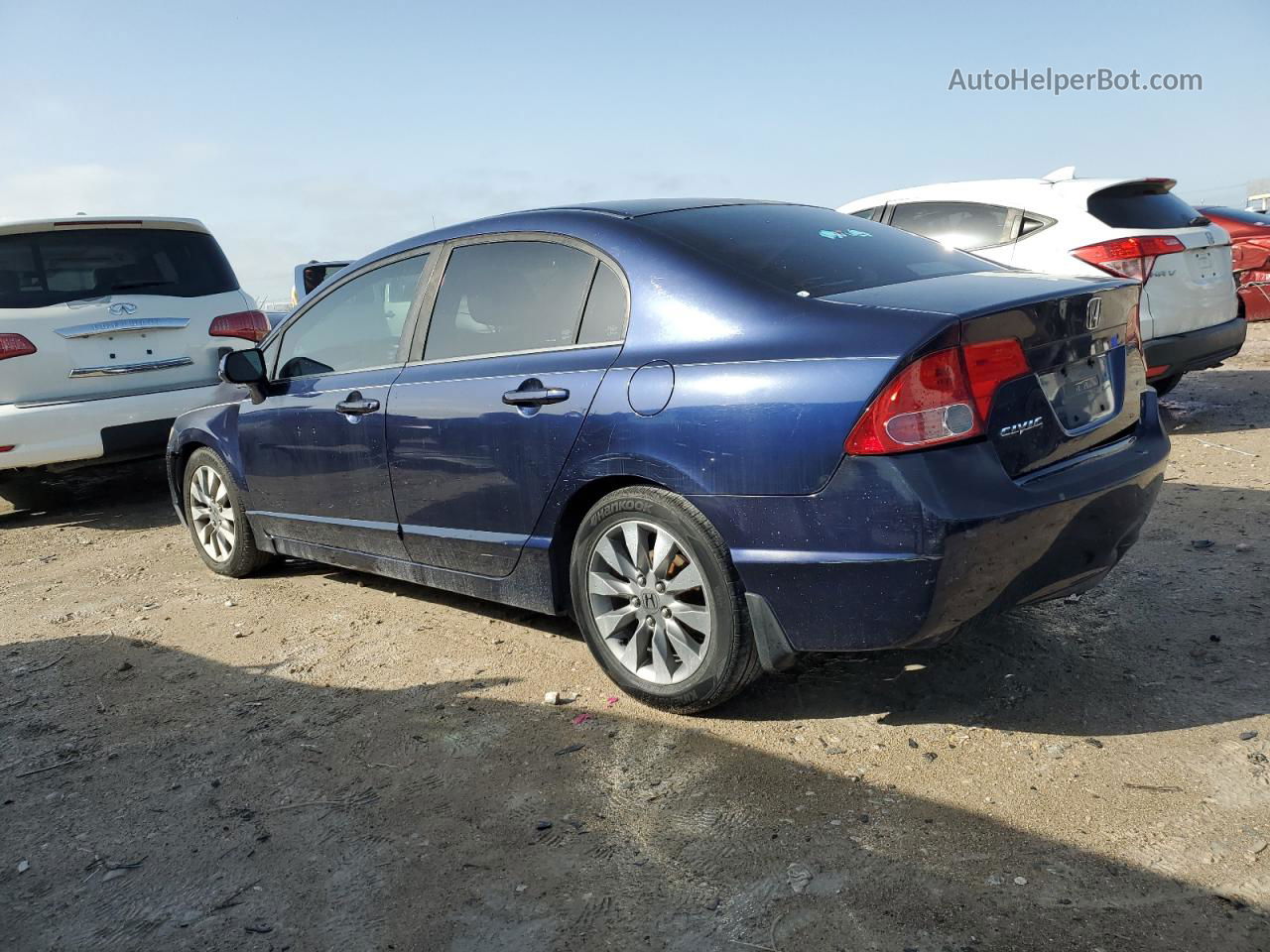 2008 Honda Civic Lx Blue vin: 1HGFA16548L086716