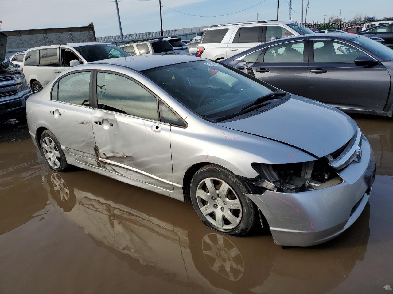 2006 Honda Civic Lx Silver vin: 1HGFA16556L018311