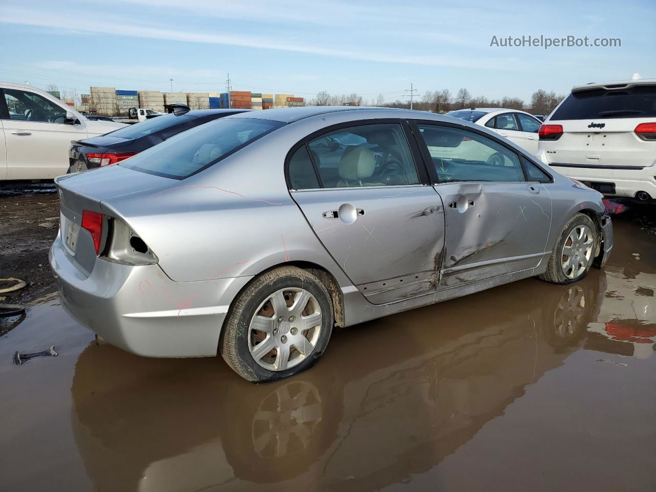 2006 Honda Civic Lx Silver vin: 1HGFA16556L018311