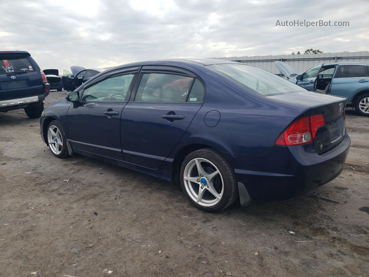 2008 Honda Civic Lx Синий vin: 1HGFA16558L015895