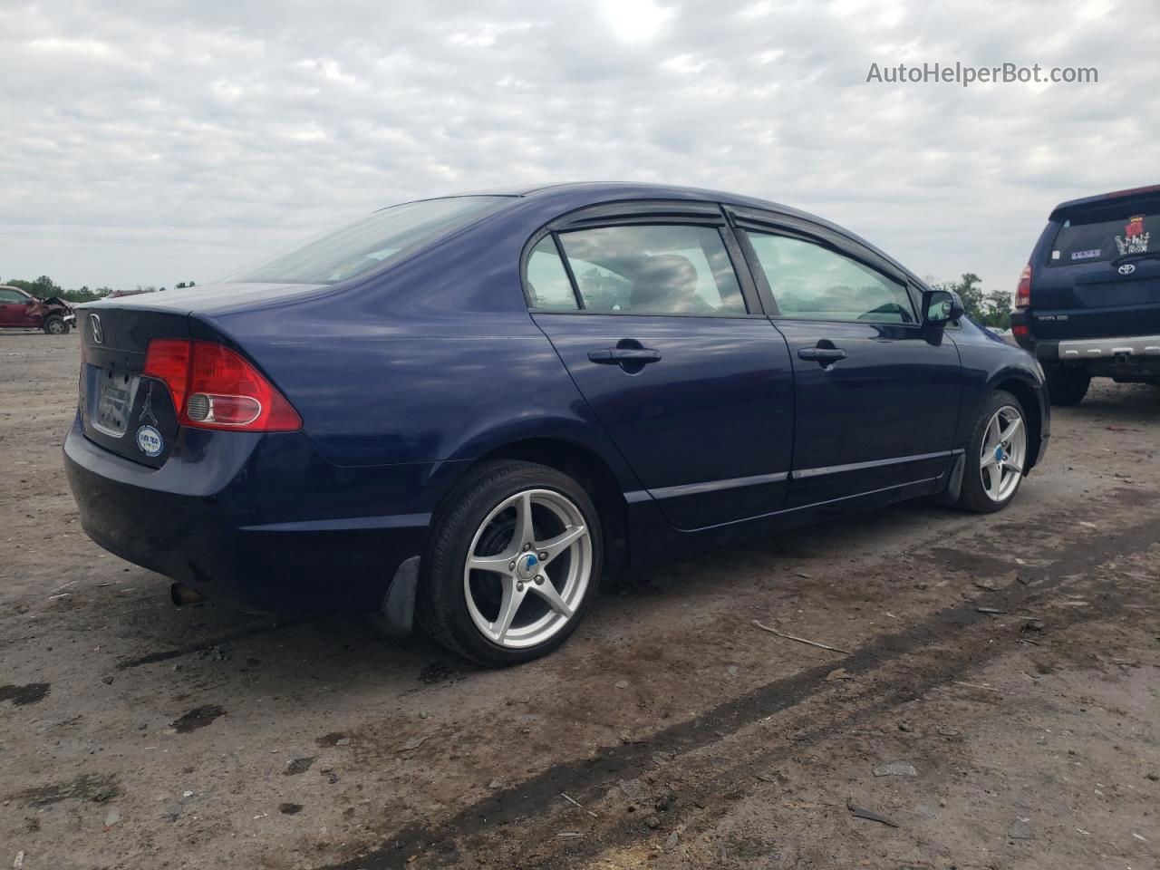 2008 Honda Civic Lx Синий vin: 1HGFA16558L015895