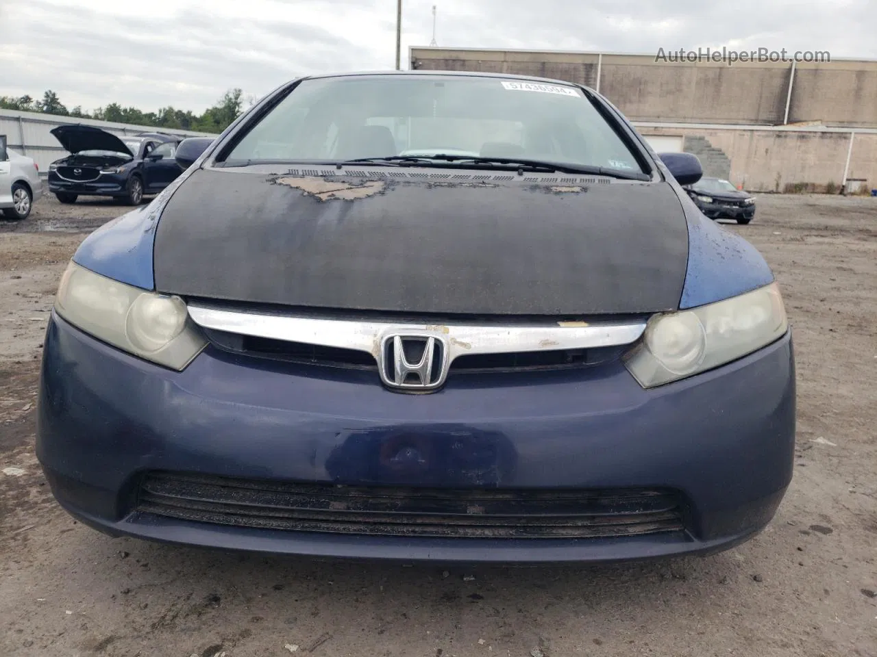 2008 Honda Civic Lx Blue vin: 1HGFA16558L015895