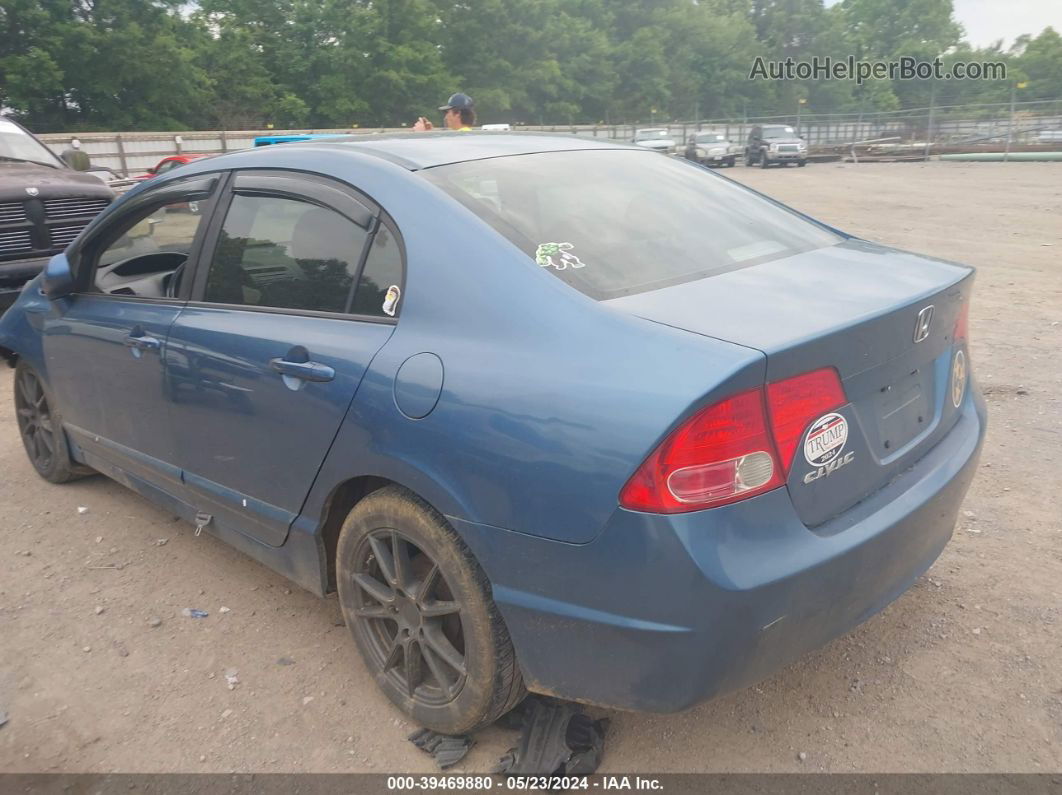 2008 Honda Civic Lx Синий vin: 1HGFA16558L041896