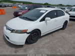 2008 Honda Civic Lx White vin: 1HGFA16558L057001