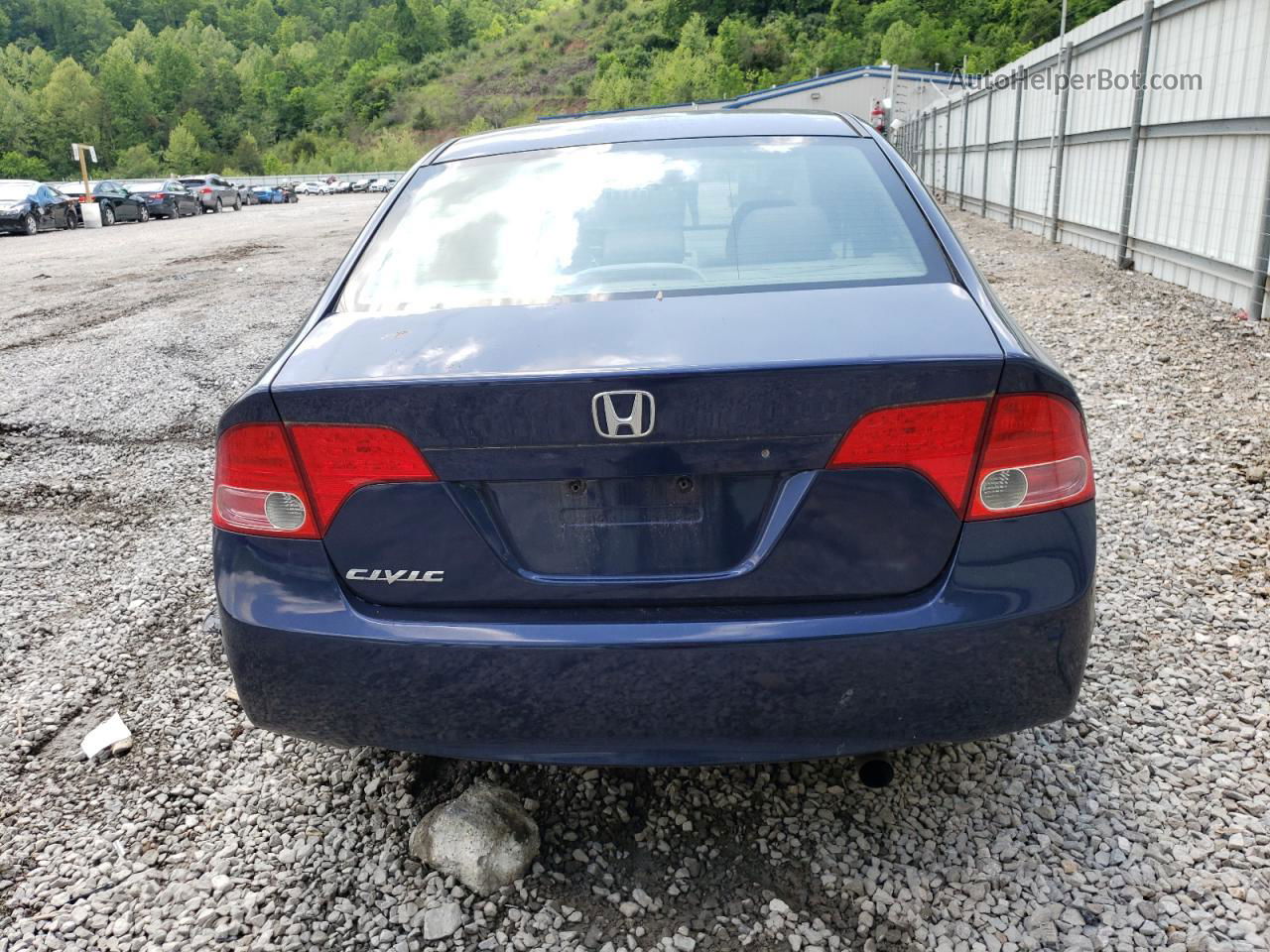 2008 Honda Civic Lx Blue vin: 1HGFA16558L076759